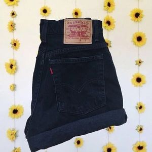 Black Levi shorts